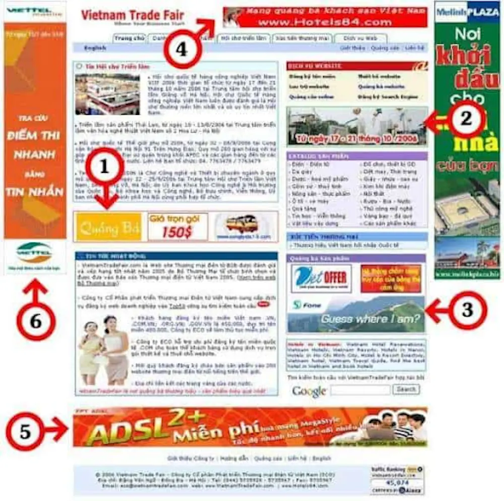 tranh cac external link co chua quang cao
